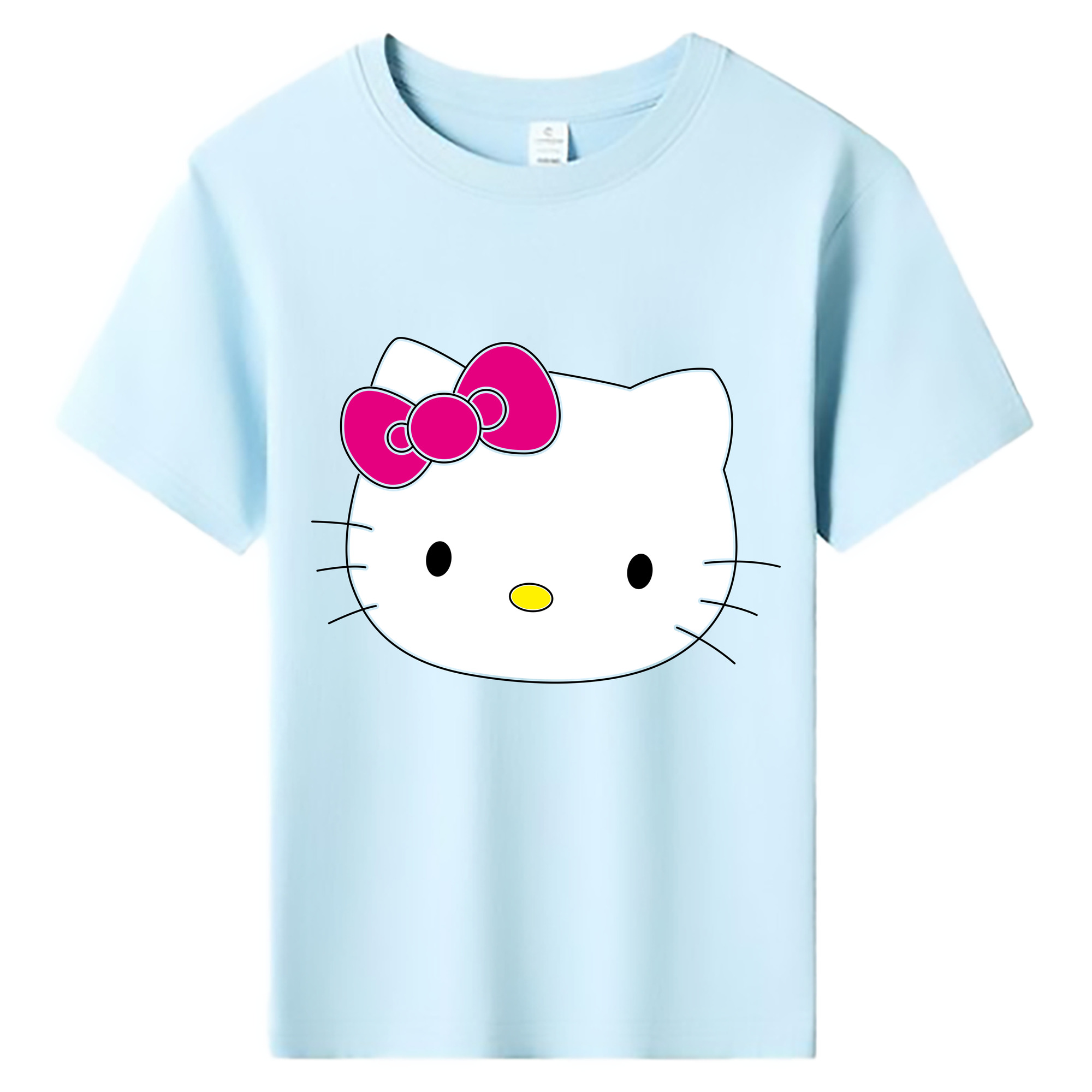 （画像用） Hello Kitty ハローキティ 綿100％キッズTシャツ（フロントプリント）